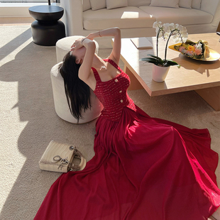 3.1m短款 长款 1.5m摆幅小香马甲亮丝网纱连衣裙 赫本穿搭 熊熊屋