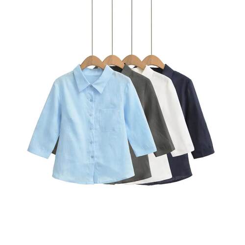 Women's Casual Aesthetic Button Front Collar Shirt