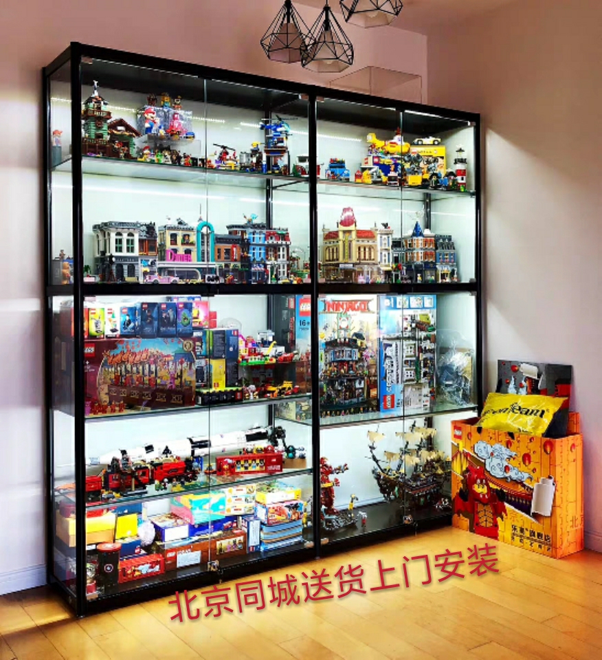 手办展示柜乐高积木玩具高达模型展柜家用收藏防尘