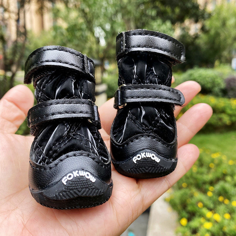 奇可家 送鞋垫DJJ丝绒雪地靴狗鞋泰迪狗狗fokwow狗鞋子宠物冬靴