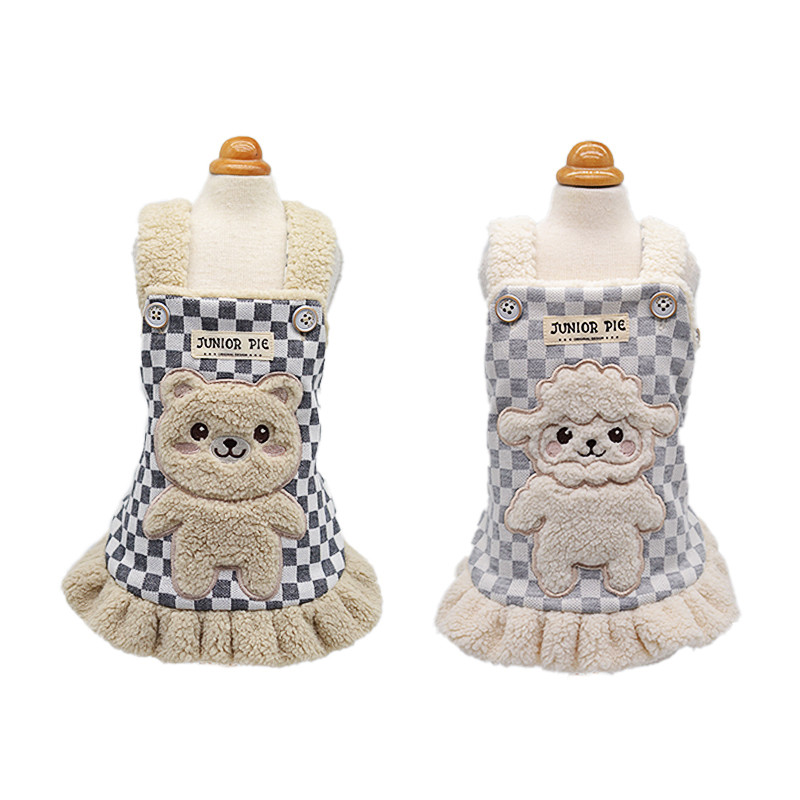秋冬宠物狗约克夏泰迪裙子背心