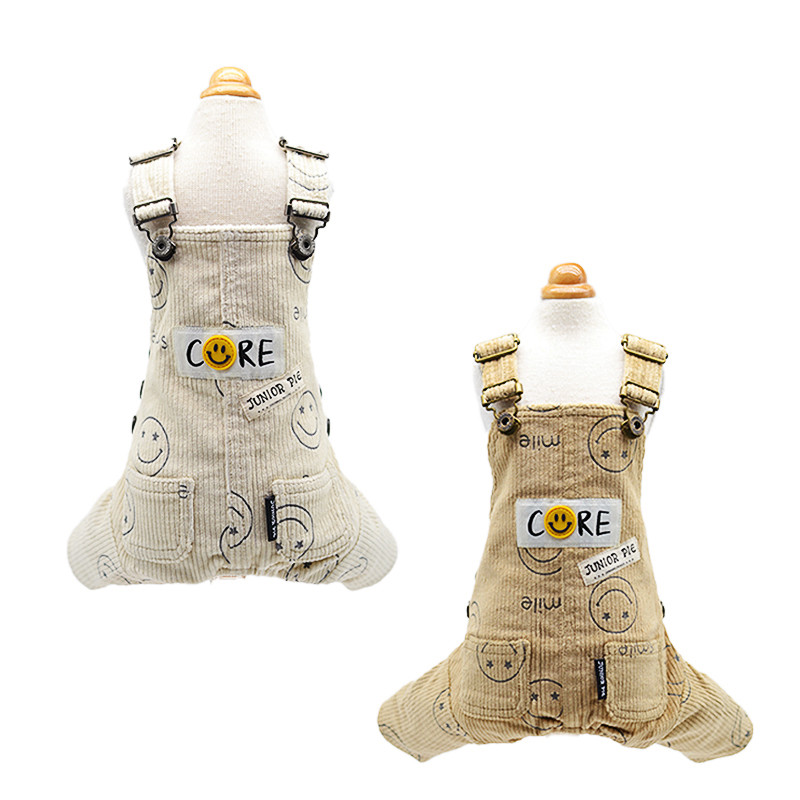 juniorpie宠物衣服笑脸连体裤