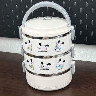 不锈钢多层保温饭盒上班族保温桶饭盒可爱三层饭盒学生专用便当盒