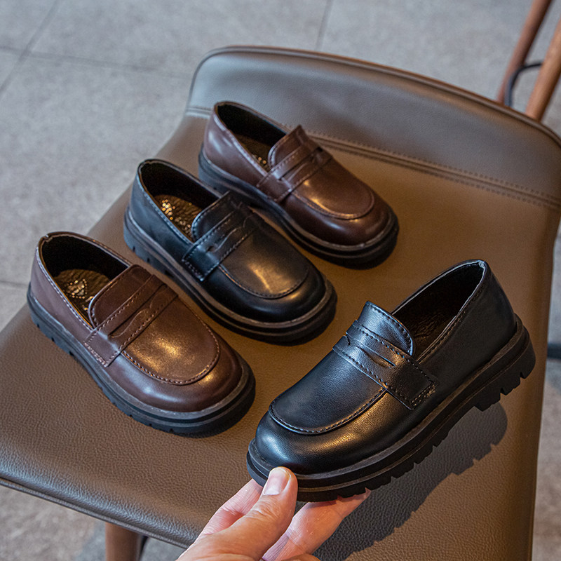 女童鞋子2026年春季新款儿童皮鞋小公主春秋单鞋英伦风软底男童鞋