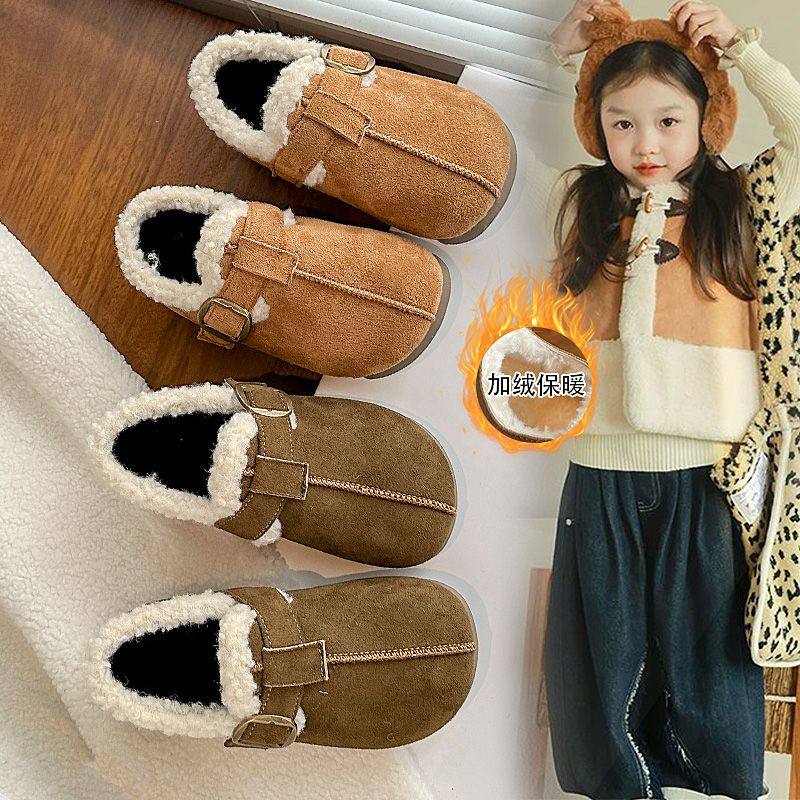 女童勃肯鞋加绒儿童鞋子2025冬季新款复古小女孩二棉鞋保暖毛毛鞋,童鞋/婴儿鞋/亲子鞋,棉鞋,淘宝优惠券,粉丝福利购,淘宝优惠卷