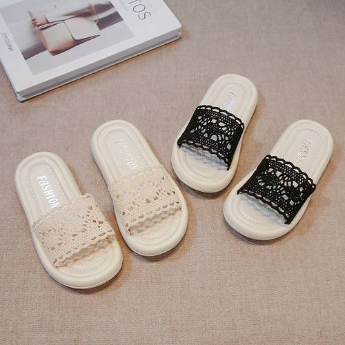 夏季新款踩屎感防滑女童外穿拖鞋