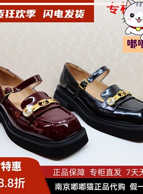 断码清仓zsazsazsu莎莎苏春厚底百搭英伦风玛丽珍单鞋ZA32512-43