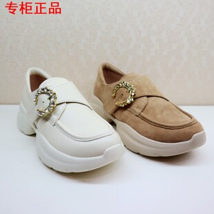 KISSCAT接吻猫2026春季通勤单鞋舒适厚底运动休闲鞋女K76103A-52