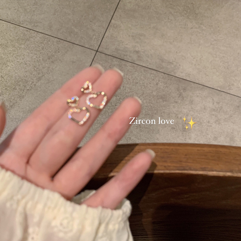 FORYOU夏季爱心高级感耳环