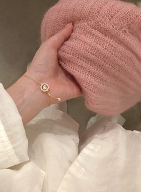 跳动的心爱心可调节手链女