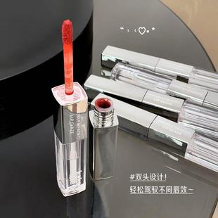 双头双效唇釉丝绒雾面水光玻璃镜面嘟嘟唇显白口红唇釉 kakashow