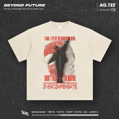 Twenty One Pilots中性宽松水洗做旧美式复古街头短袖T恤上衣