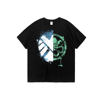 纯棉欧美街头打底圆领短袖T恤