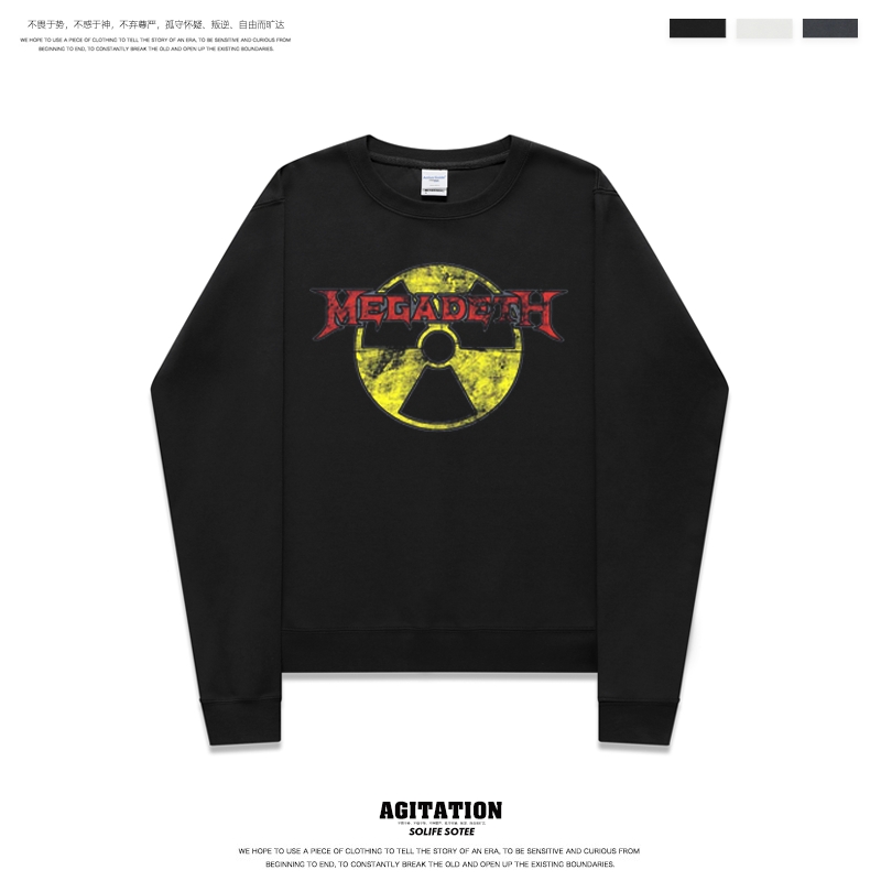 megadeth重金属麦格帝斯长袖卫衣