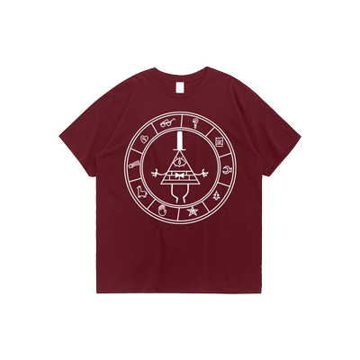 潮品卡通动漫怪诞小镇圆领短袖