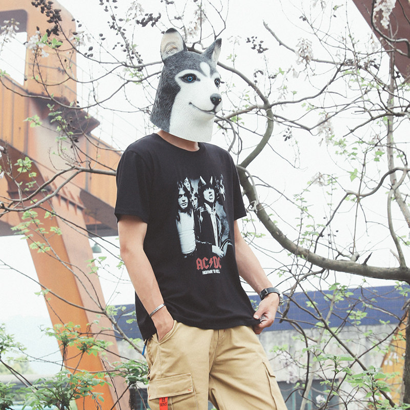 2020短袖男潮牌t恤百搭潮流时尚欧美风恶搞男污宽松原宿嘻哈个性