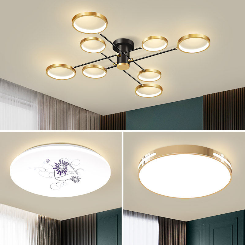LED 천장 조명 2024 새로운 미니멀리스트 거실 램프 마스터 침실 샹들리에 컬렉션 현대 단순하고 대기적인 집