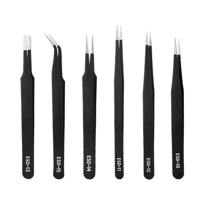 防静电镊子弯头细直不锈钢