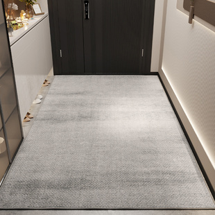 纯色轻奢入户门地垫门口家用脚垫门垫进门防滑玄关地毯可裁剪定制