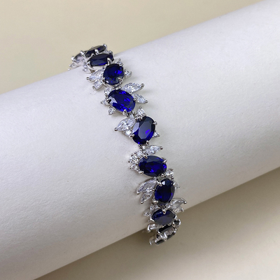 蓝宝石手链宝创集豪华镶嵌