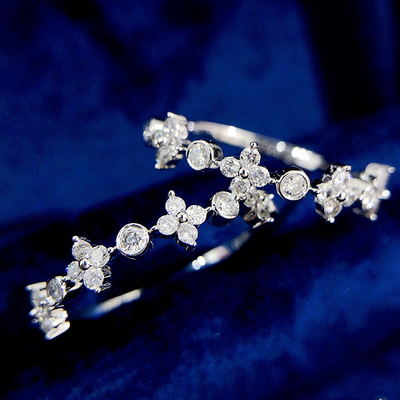 18k天然钻石宝创集戒指