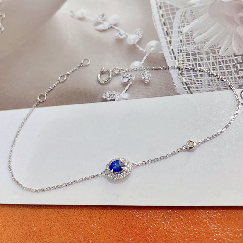 天然蓝宝石手链宝创集