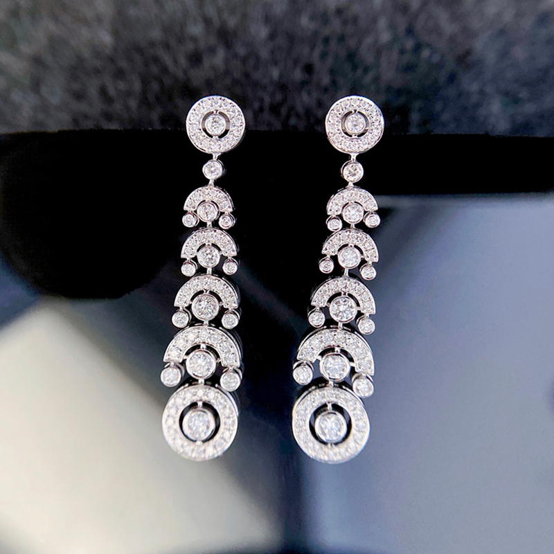 1克拉钻石流苏耳坠宝创集