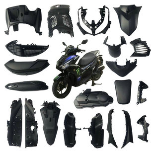 AEROX155原厂外壳 适用雅马哈21 25款 NVX155 导流罩 黑色塑料件
