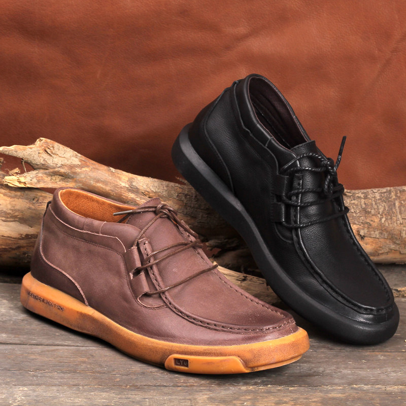 leather shoes genuine leather ventilation business affairs Casual shoes Round Retro manual cowhide Men's Shoes Frock shoes Low Riding bootsin the Men's Shoes, Low shoe, Casual shoes category - from Buy2taobao.com to provide professional Taobao agent buy service