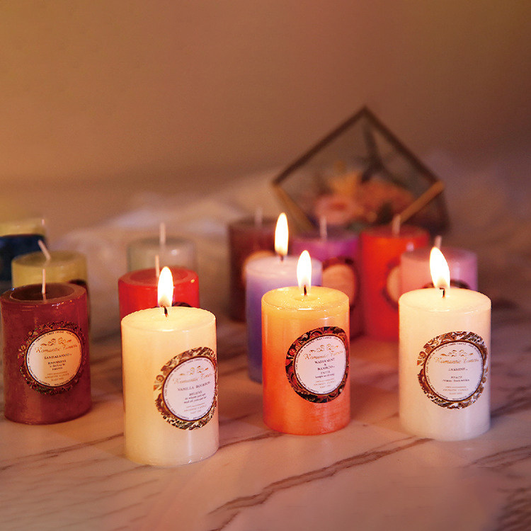 精油无烟香薰蜡烛安神助眠生日布置瑜伽烛光晚餐浪漫香氛新年圣诞