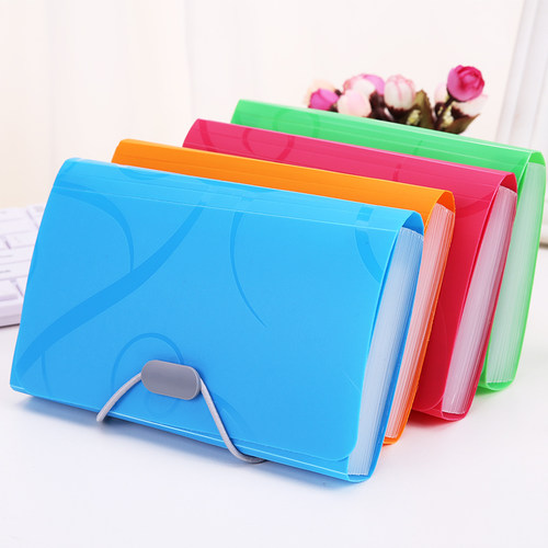 创易财务大容量迷你13层风琴包