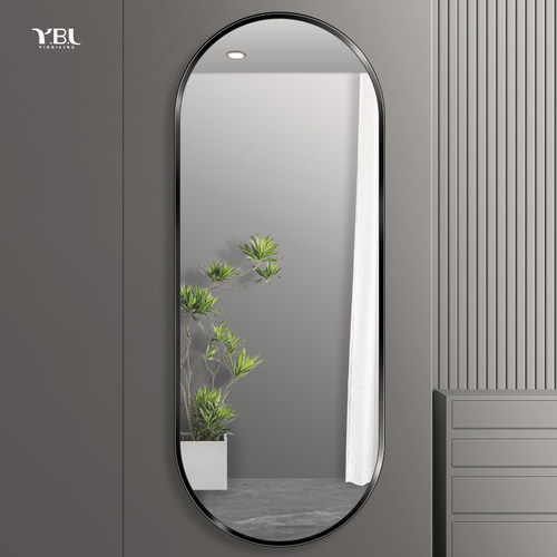 全身镜壁挂椭圆防爆挂墙穿衣镜