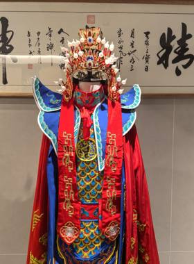 川剧变脸服装戏曲服装戏剧古装霸王别姬刺绣鱼鳞甲戏服