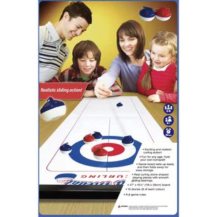 桌上冰壶玩具家庭聚会游戏桌面冰球壶桌游儿童旱地沙壶保龄球道具