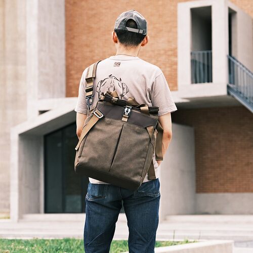 Lewhisper16寸尼龙磁吸扣托特包
