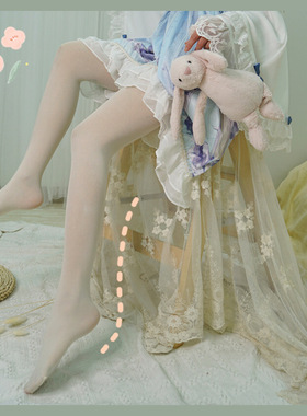 日系半透肉肤色光腿丝袜女春秋款显白薄款防勾丝天鹅绒打底连裤袜