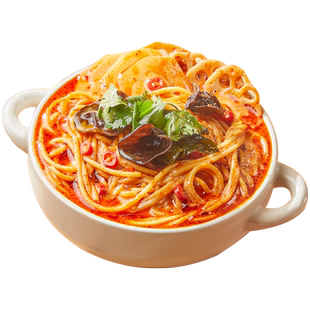 满桶香老式东北麻辣烫黏糊麻酱玉米线速食方便面有配菜即食夜宵