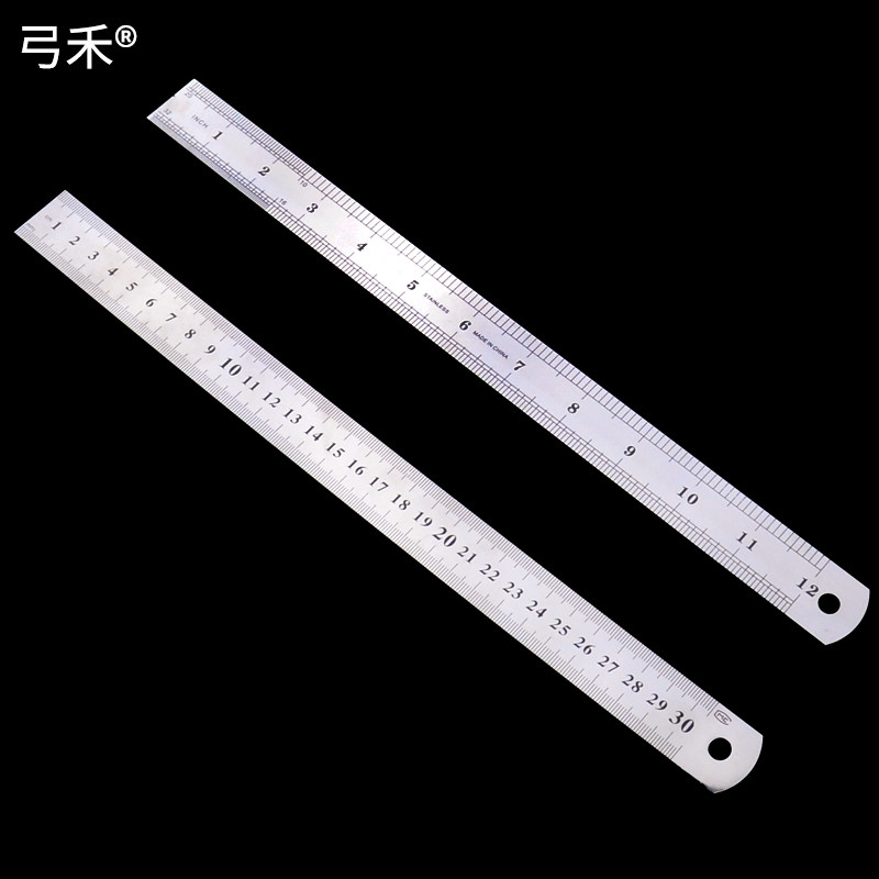 弓禾文具不锈钢钢尺直尺15/20/30cm多款可选长尺子金属直尺学生测量工具木工尺绘图制图考试用双面刻度公英制在类目 电子词典/电纸书/文化用品, 绘图测量用品, 各类尺/三角板中 - 来自Buy2taobao.com提供专业的淘宝代购服务