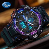 迪士尼电子手表男生2025新款 大表盘防水中学生运动儿童初高中男款