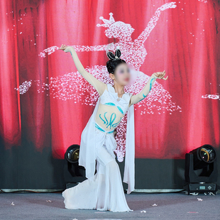 少儿民族舞蹈服装捣药仙剧目服儿童独舞比赛敦煌飞天琵琶舞演出服