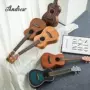 Veneer ukulele hát bài hát dân gian điện tử sinh viên phim hoạt hình nhạc cụ guitar cầm tay thực hành tuner - Nhạc cụ phương Tây đàn điện tử