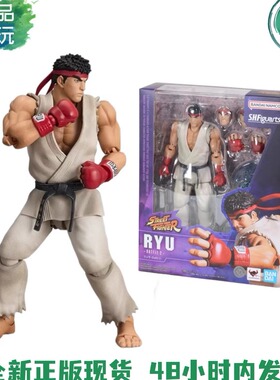 正品现货 万代SHF 街头霸王 街霸 隆 春丽 Outfit 2 可动模型手办