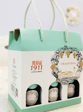 安森曼丹凤传统葡萄酒甜型小支187ml6支礼盒装迷你女生小瓶甜红酒