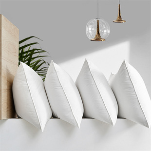 厂家批发全棉五星级酒店枕芯床上用品纯棉白色简约家用回弹枕头