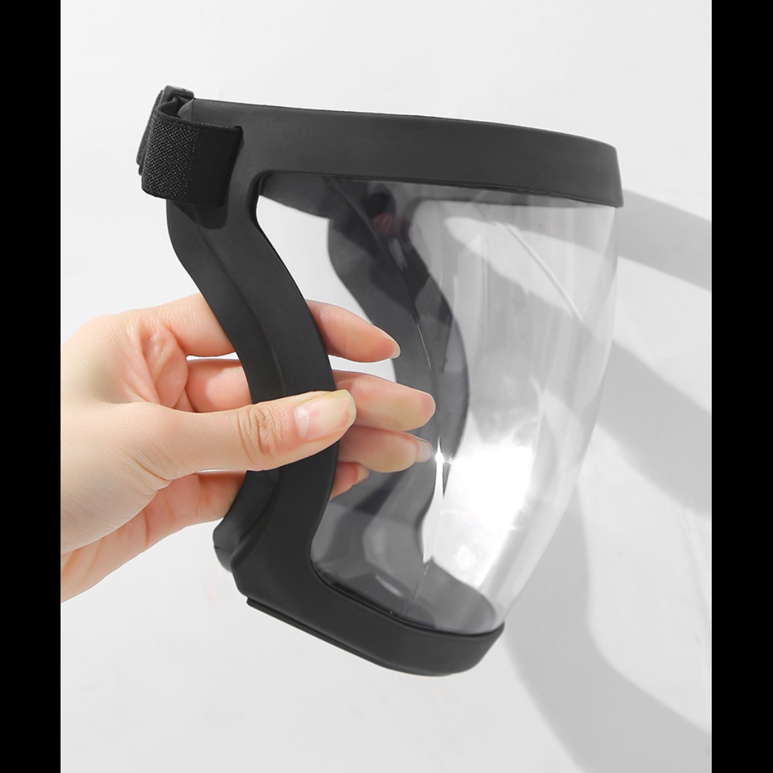 电焊防护面罩高清透明防尘防晒焊工专用面具全脸防护不起雾全面屏