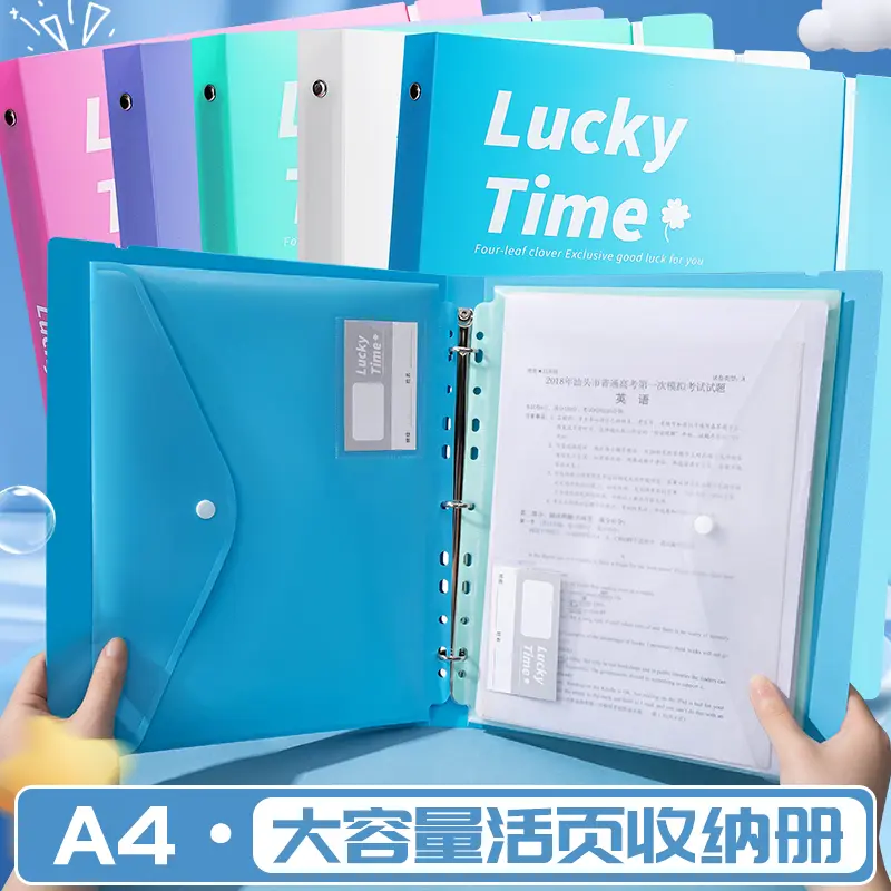 A4文件夹11孔活页收纳办公收纳夹