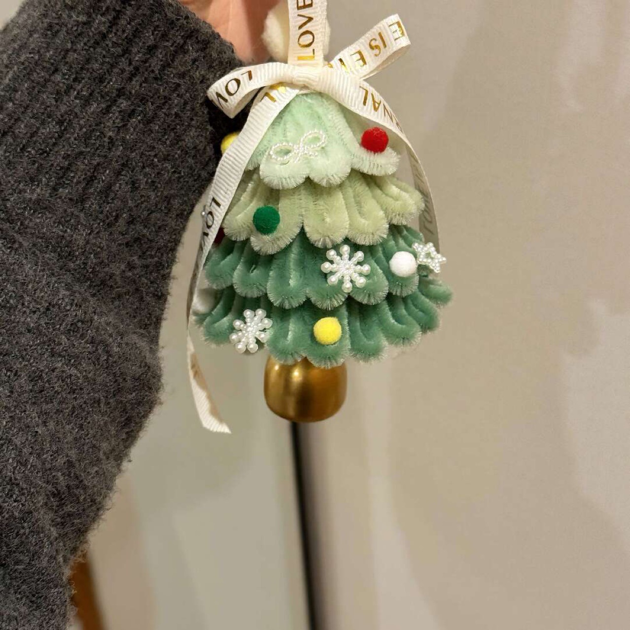 【下单立减50】扭扭棒圣诞树挂件手工diy苹果圣诞树材料包驾车_JK