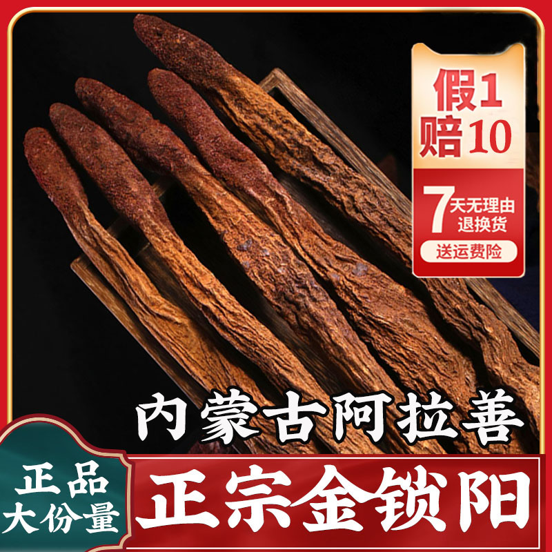 正宗金锁阳整根500g高品质 内蒙古阿拉善荒漠肉苁蓉正品旗舰店