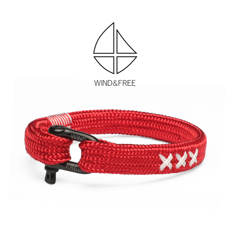 经典欧洲复古编织航海红绳