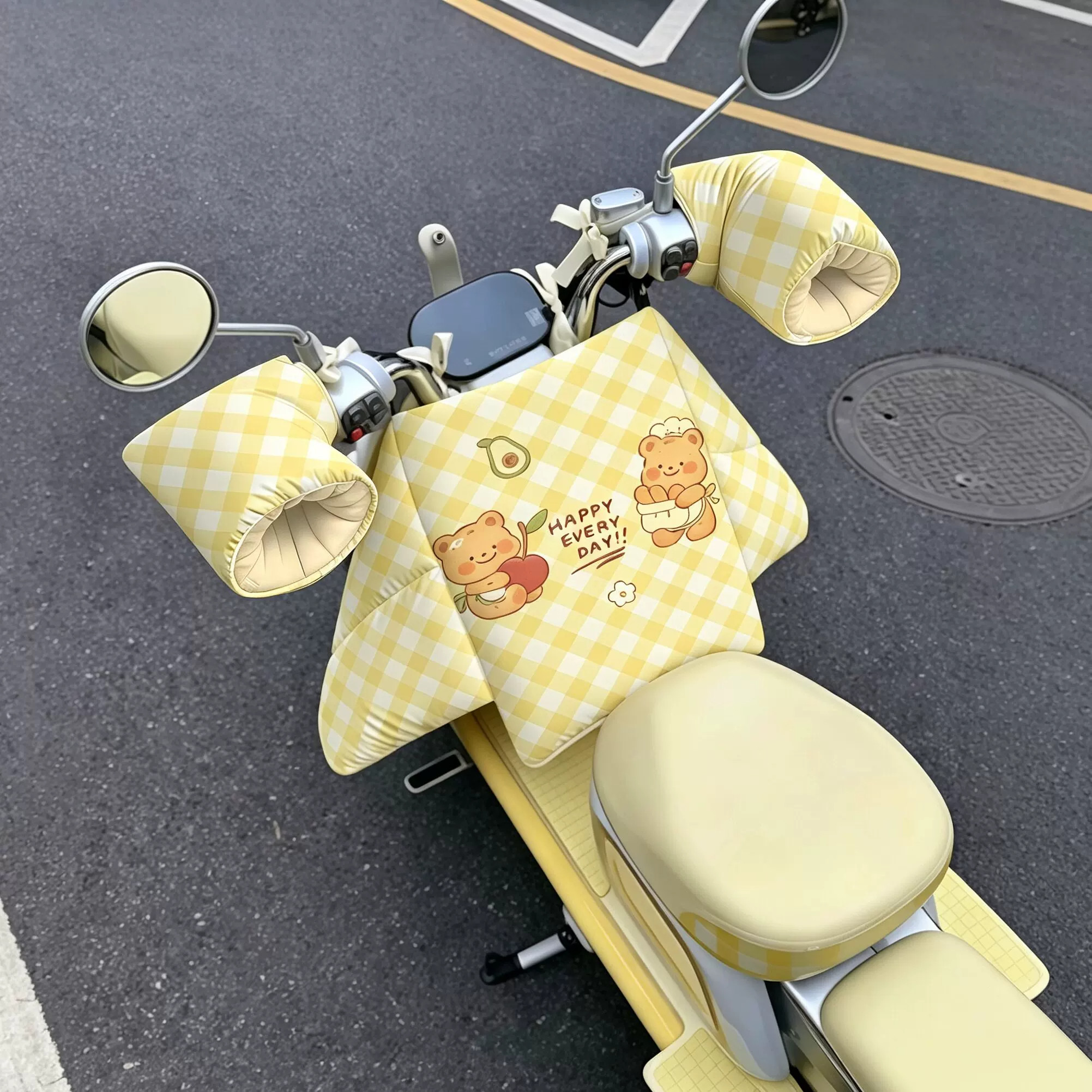 电动车挡风被冬2026新款分体式加绒加厚防水挡风罩冬季护膝防风被